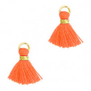 Mini Kwastje 1.2cm - Gold-fiery orange